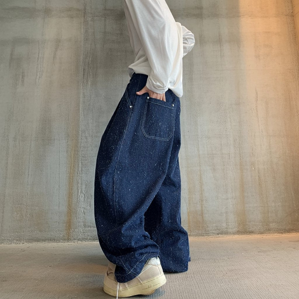ランダムネップテクスチャデニムパンツ K0648