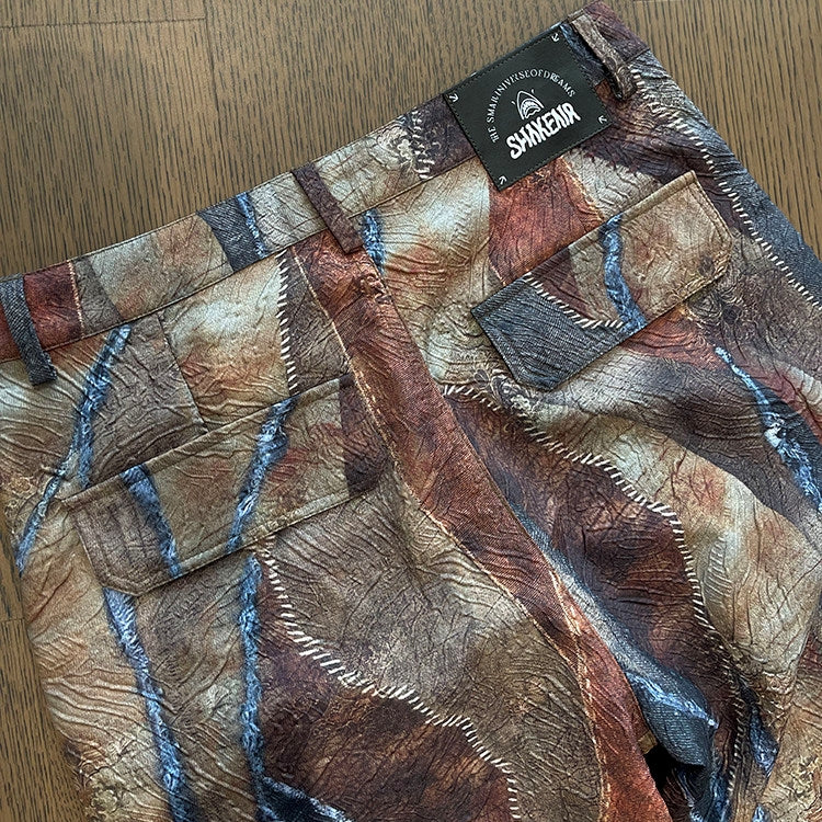 ペインティンググラフィックパンツ K0864