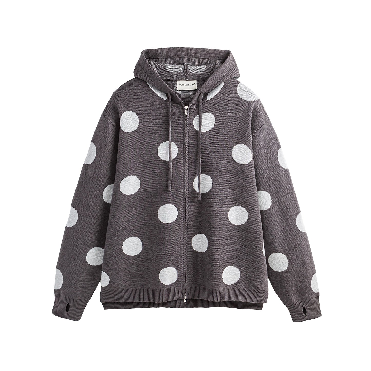 ポルカドットニットパーカー K0756