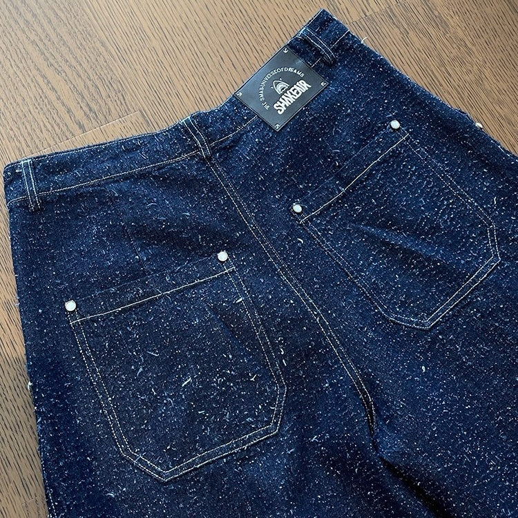 ランダムネップテクスチャデニムパンツ K0648