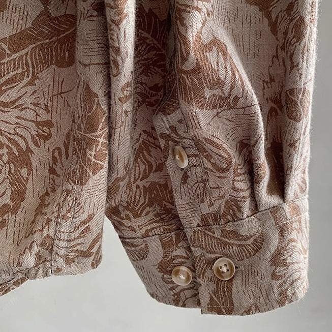 ボタニカルアートオーバーシャツ K0775