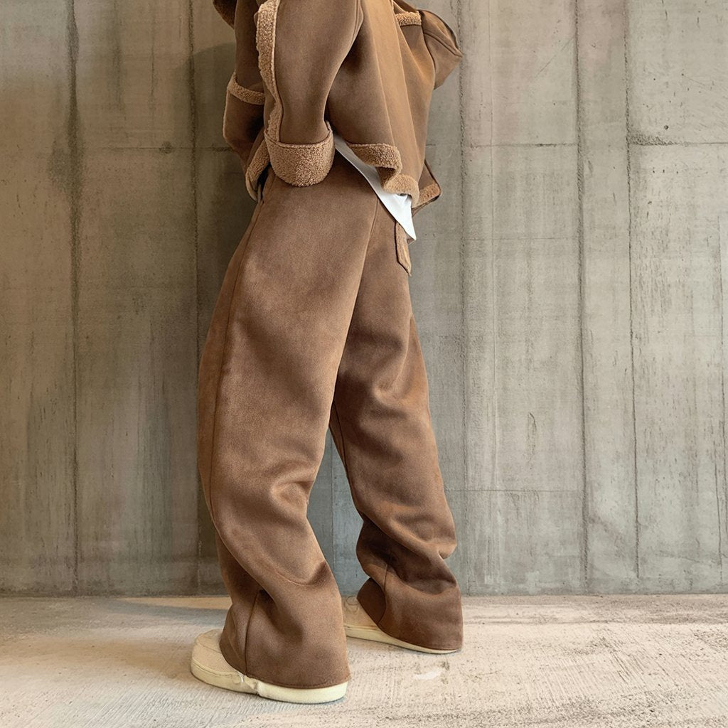 スエードライク裏ボアパンツ K0816