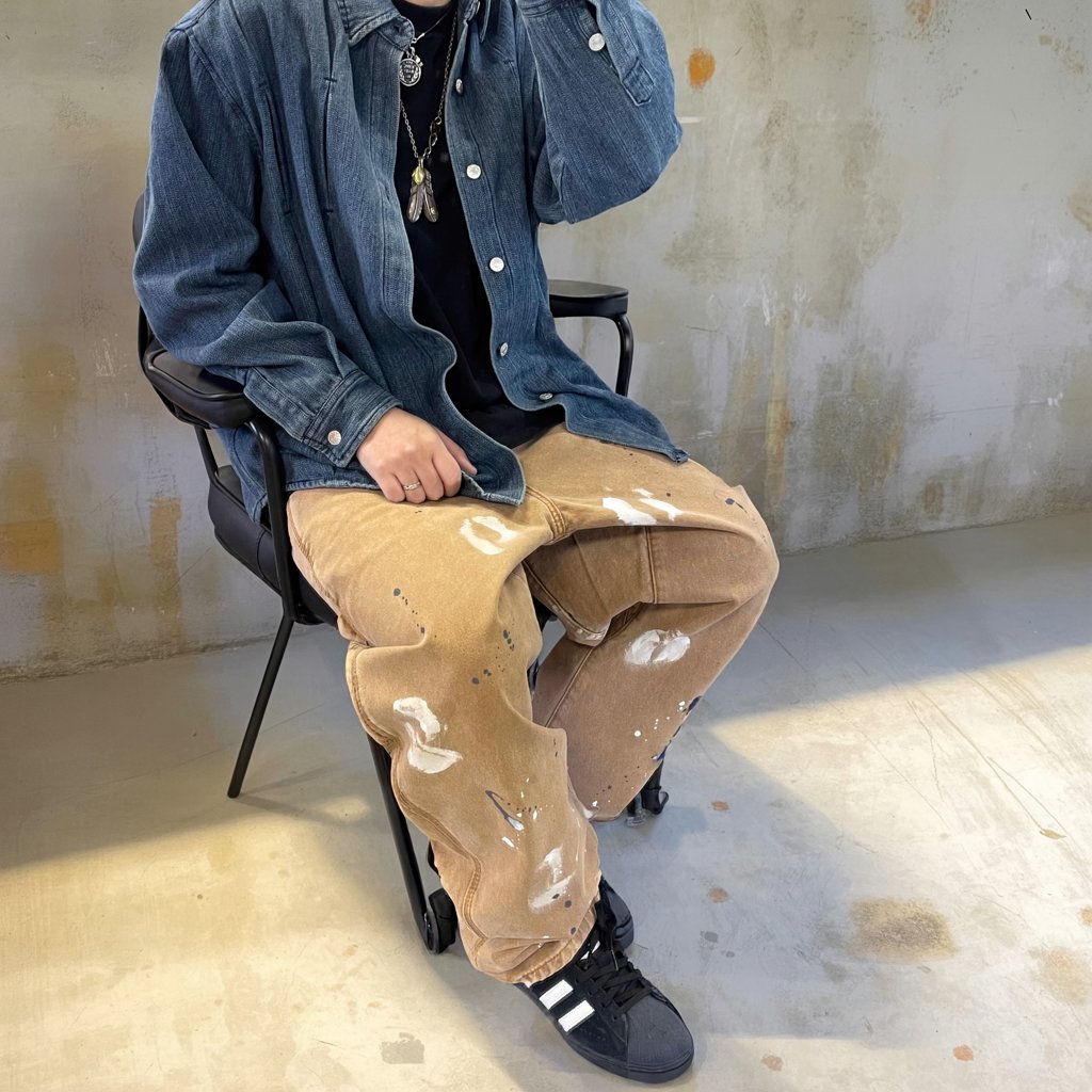 ペイントスプラッシュルーズフィットパンツ K0600