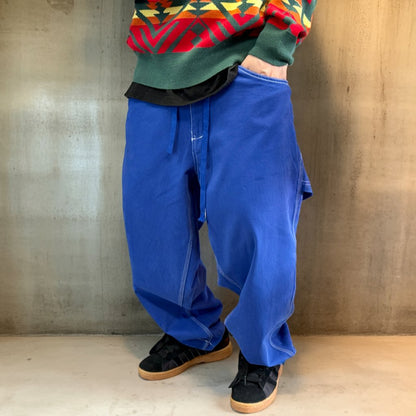 コントラストステッチルーズワークパンツ K0707