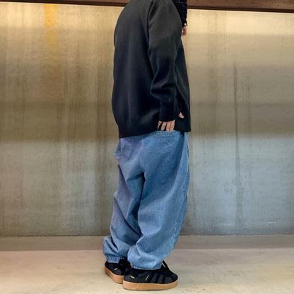 リラックスワイドシルエットデニムパンツ K0726