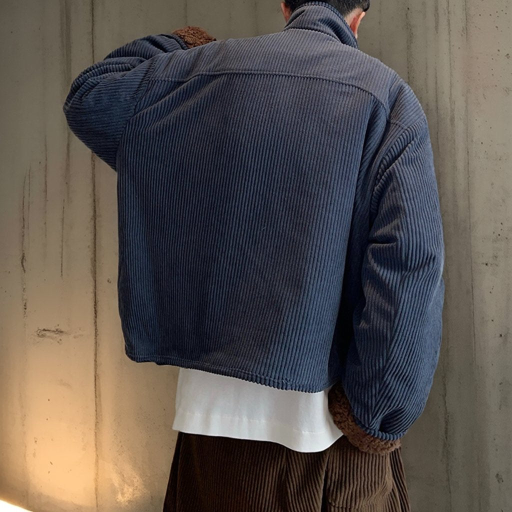 コーデュロイボアコンビショートジャケット K0710