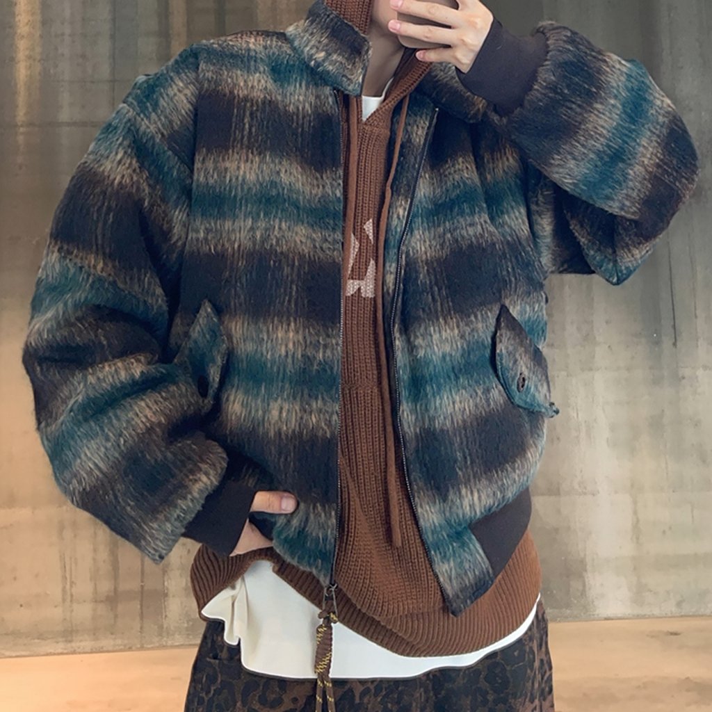 グラデーションチェックジャケット K0751