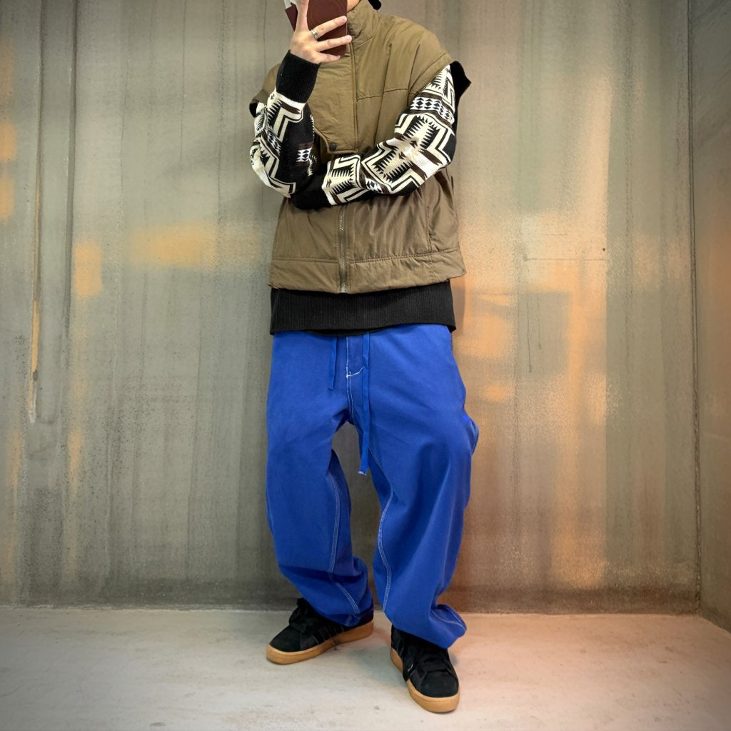 コントラストステッチルーズワークパンツ K0707