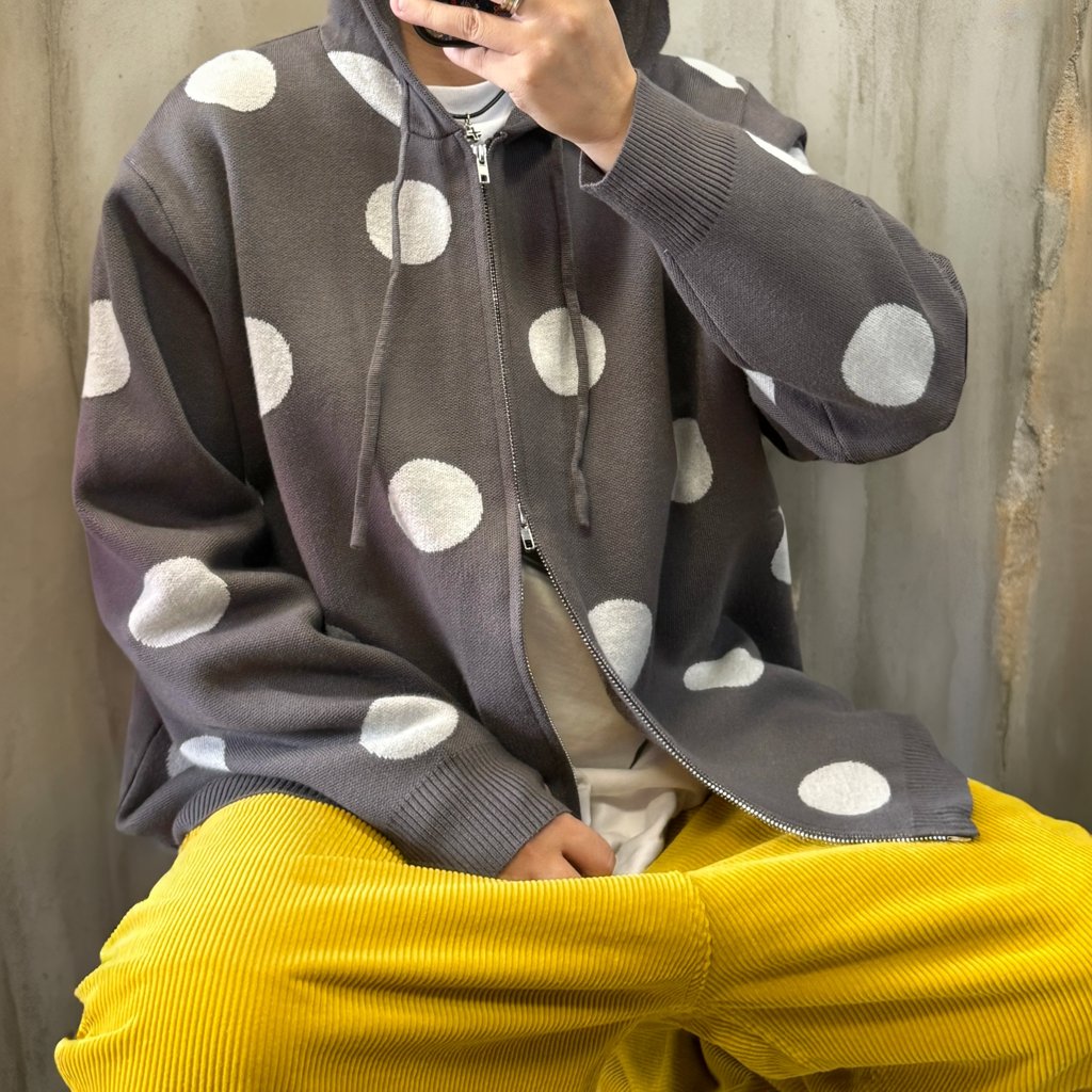 ポルカドットニットパーカー K0756