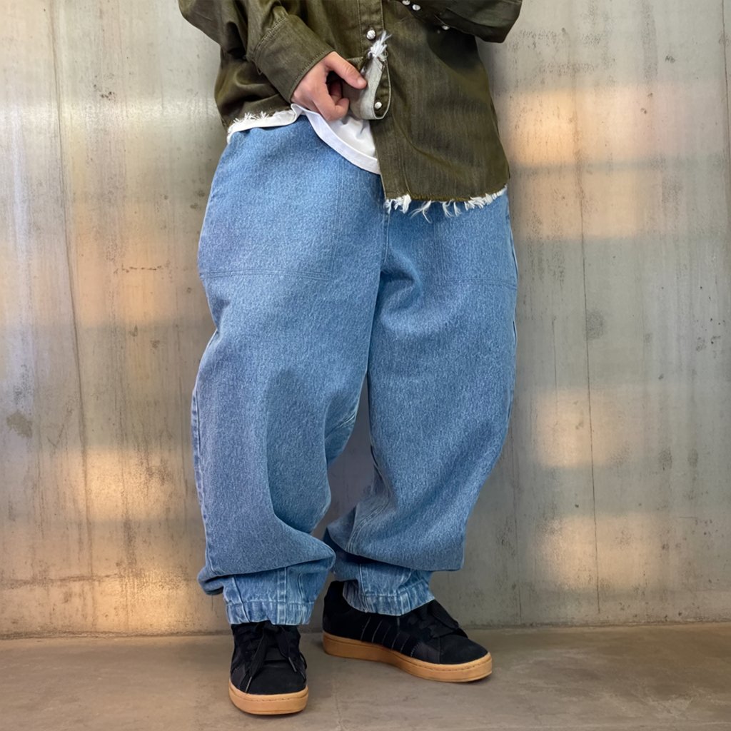 リラックスワイドシルエットデニムパンツ K0726