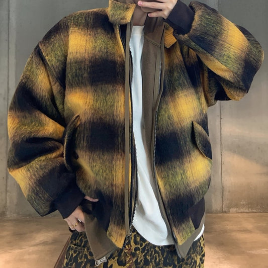 グラデーションチェックジャケット K0751