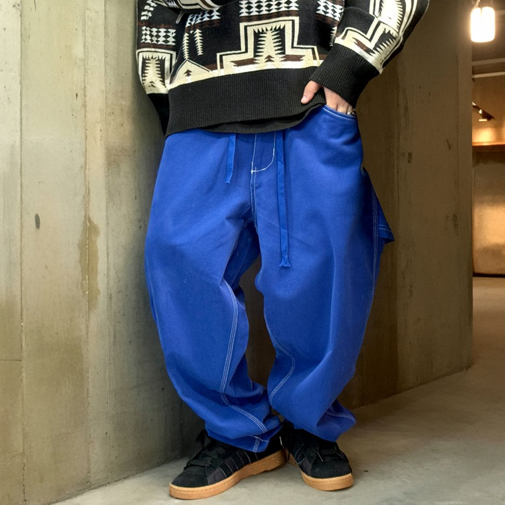 コントラストステッチルーズワークパンツ K0707