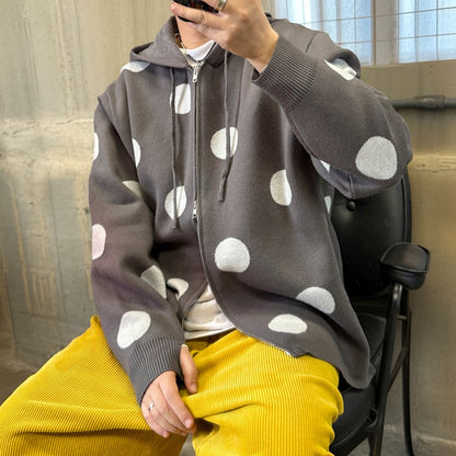 ポルカドットニットパーカー K0756