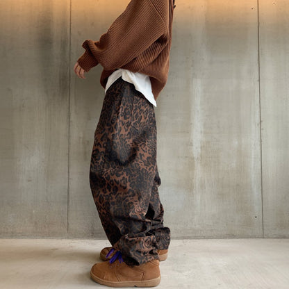レオパードワイドカーブパンツ K0748
