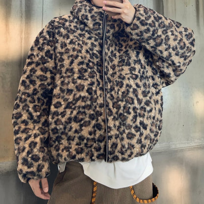 レオパードキルティングリバーシブルブルゾン K0737