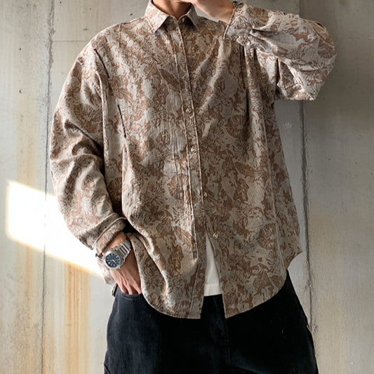 ボタニカルアートオーバーシャツ K0775