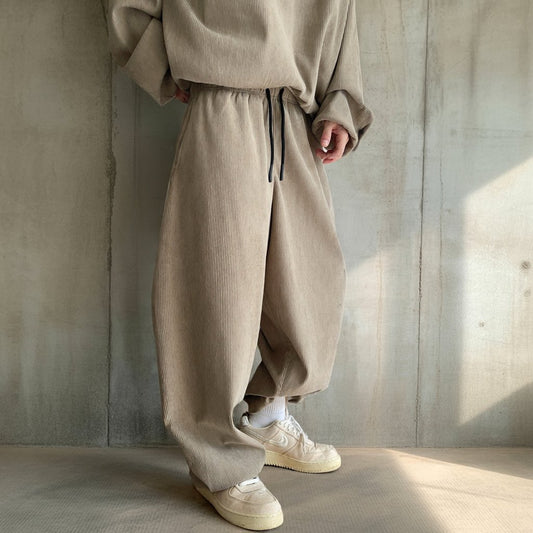 コーデュロイルーズジョガーパンツ K0739