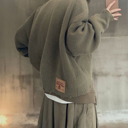 イレギュラーボタンオーバーサイズカーディガン K0720