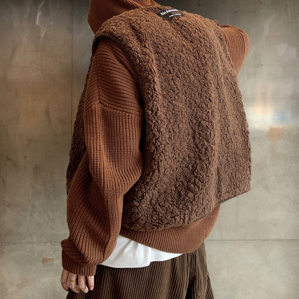 リバーシブルコーデュロイボアベスト K0724