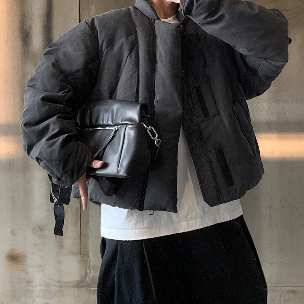 【OUTLET/即納】ミニマルスタンドカラーパファージャケット K0731