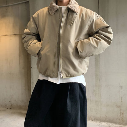 ボアカラージップブルゾン K0771