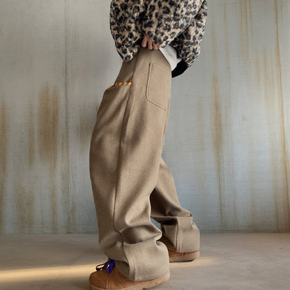 タイガーパイピングワイドカーブパンツ K0740