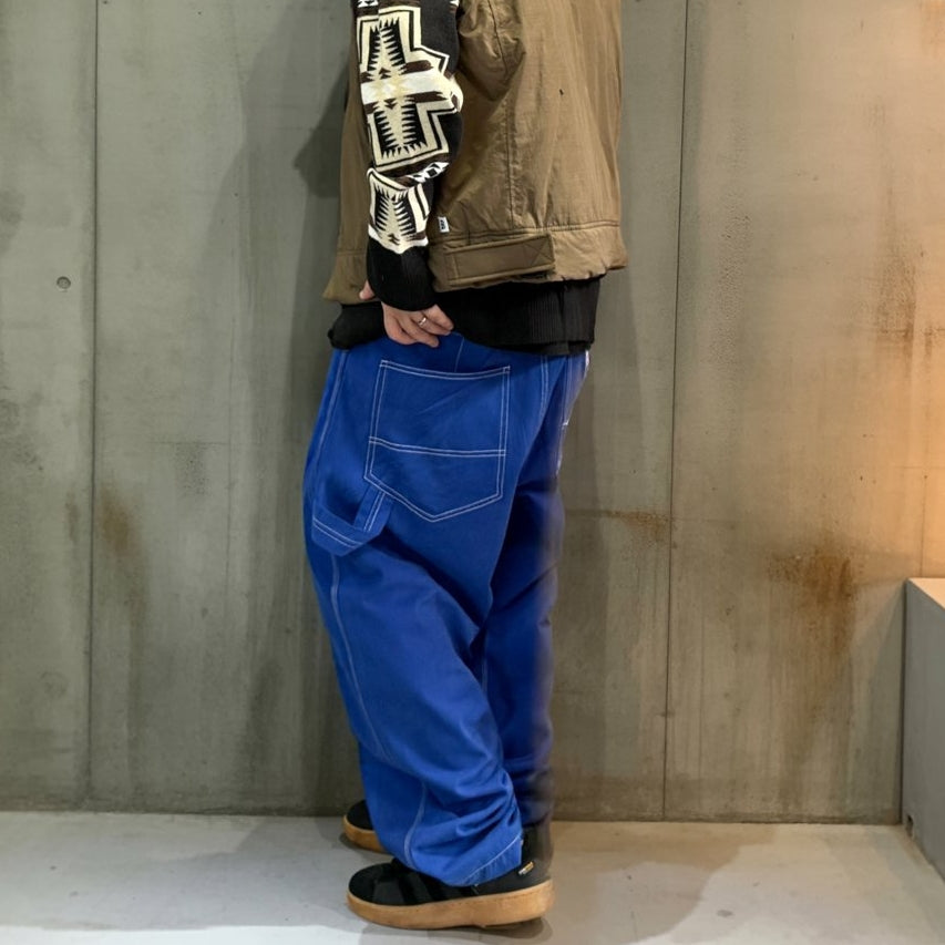 コントラストステッチルーズワークパンツ K0707