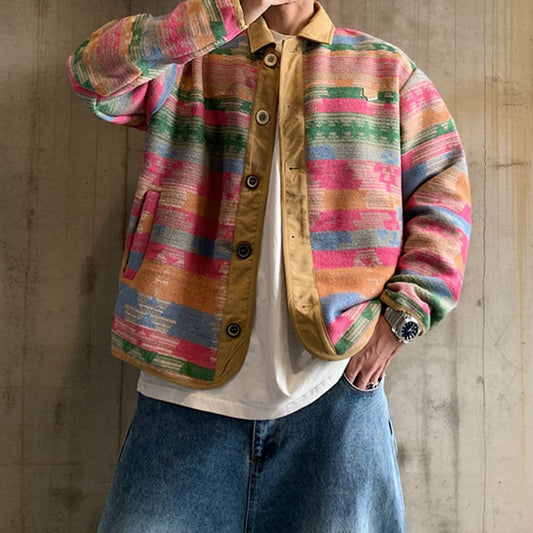 エスニックパターンワークジャケット K0781