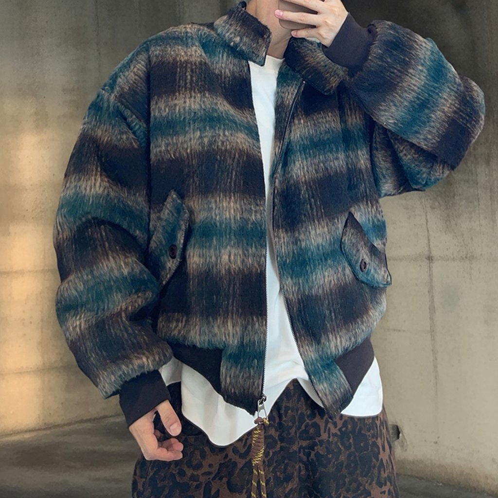 グラデーションチェックジャケット K0751