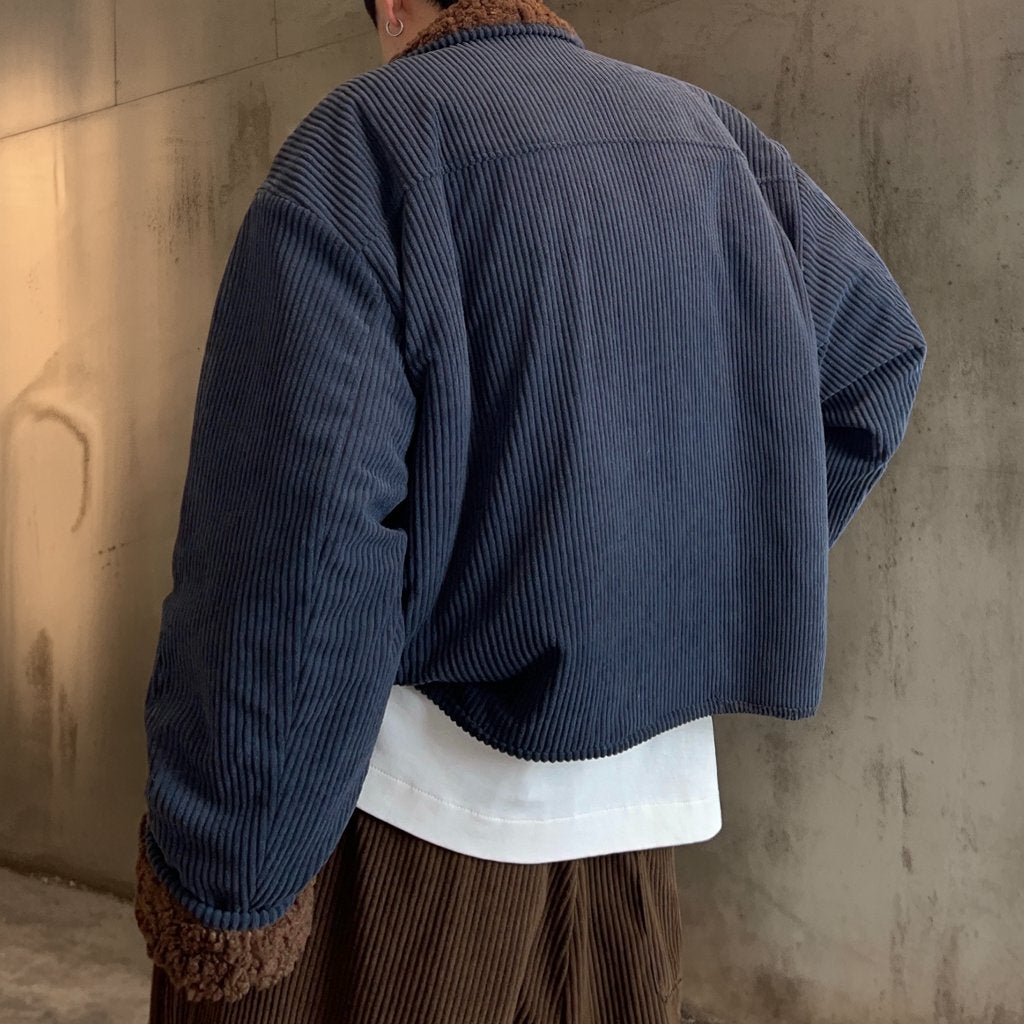コーデュロイボアコンビショートジャケット K0710