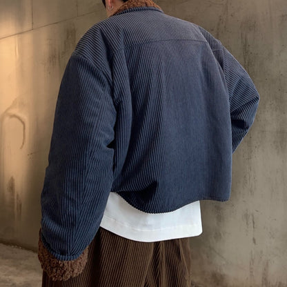 コーデュロイボアコンビショートジャケット K0710