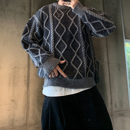 ダイヤパターンルーズフィットニット K0736