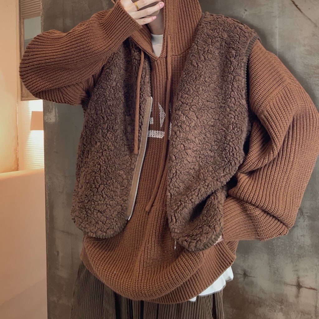 リバーシブルコーデュロイボアベスト K0724