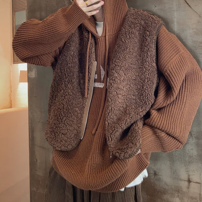 リバーシブルコーデュロイボアベスト K0724