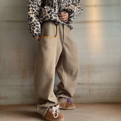 タイガーパイピングワイドカーブパンツ K0740