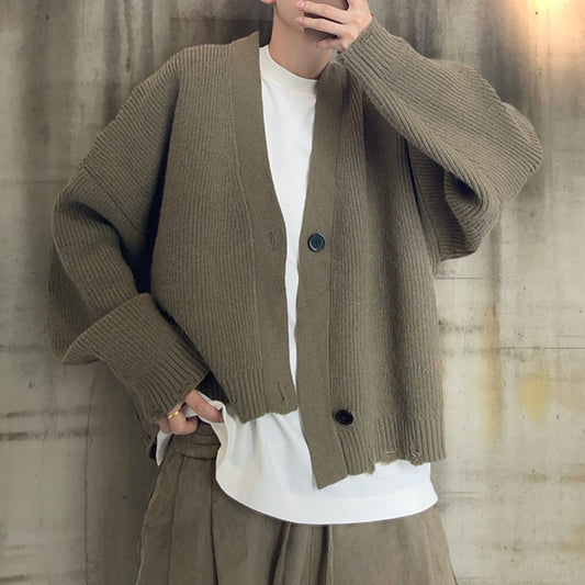 イレギュラーボタンオーバーサイズカーディガン K0720