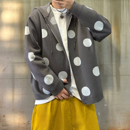 ポルカドットニットパーカー K0756