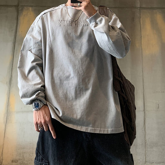 ピグメントロゴウォッシュロングTシャツ K0687