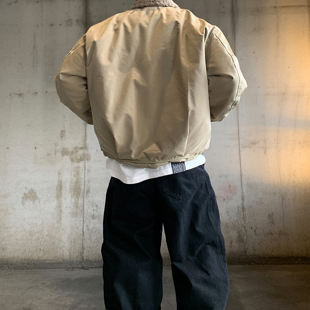 ボアカラージップブルゾン K0771