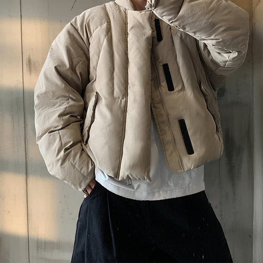 ミニマルスタンドカラーパファージャケット K0731