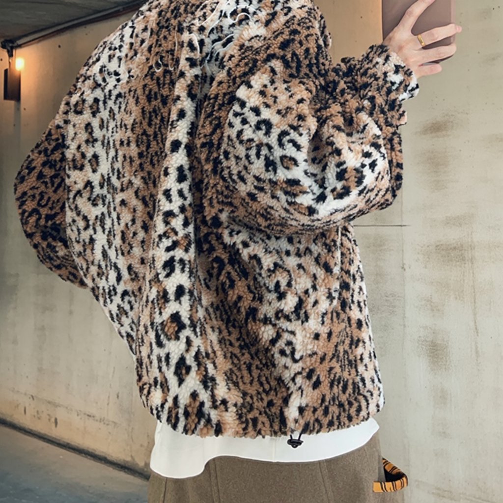 ストリートテイストタイガーボアブルゾン K0742