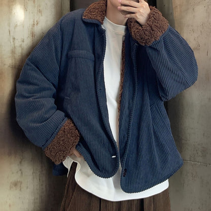 コーデュロイボアコンビショートジャケット K0710