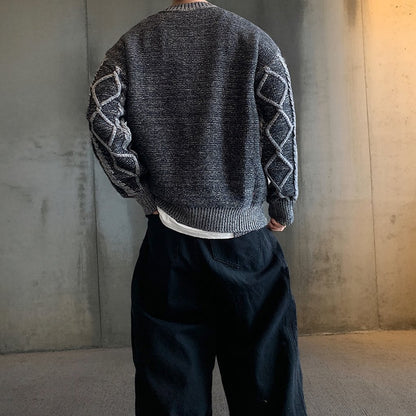 ダイヤパターンルーズフィットニット K0736