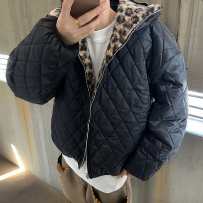 レオパードキルティングリバーシブルブルゾン K0737