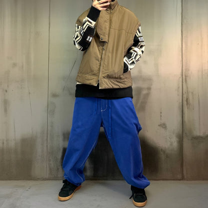 コントラストステッチルーズワークパンツ K0707