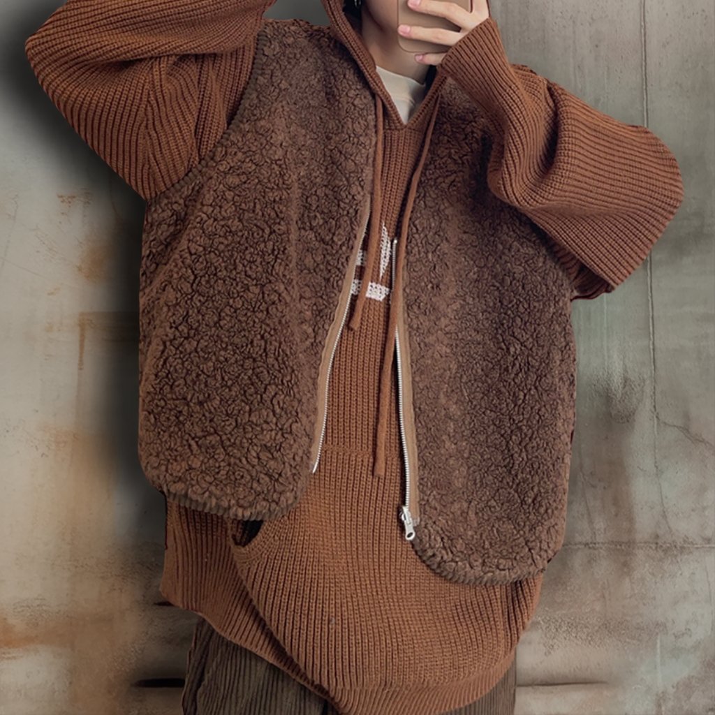 リバーシブルコーデュロイボアベスト K0724