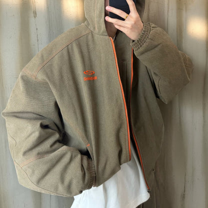 コントラストラインフーディジャケット K0721