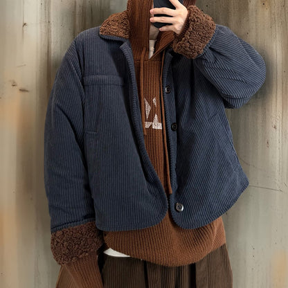 コーデュロイボアコンビショートジャケット K0710