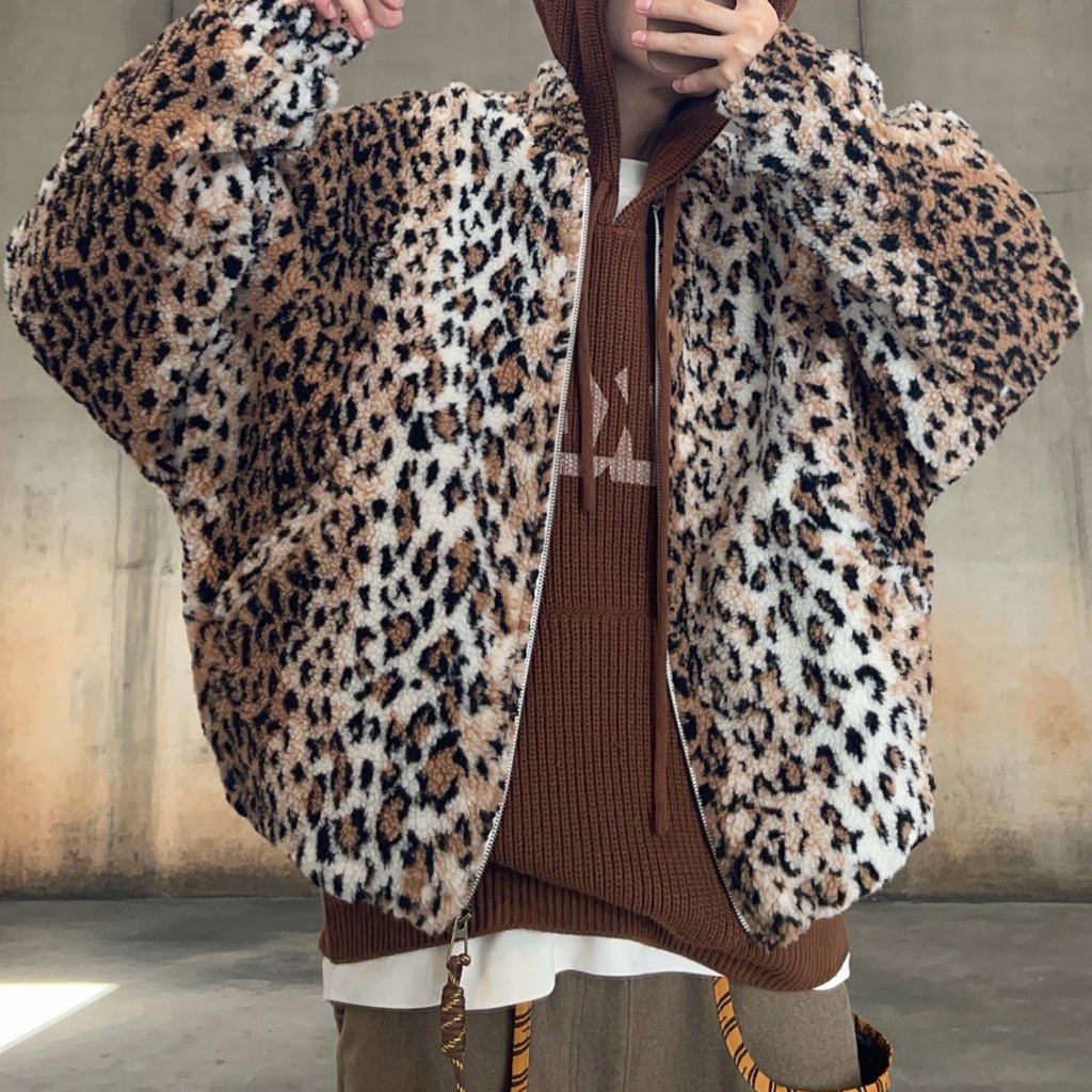 ストリートテイストタイガーボアブルゾン K0742