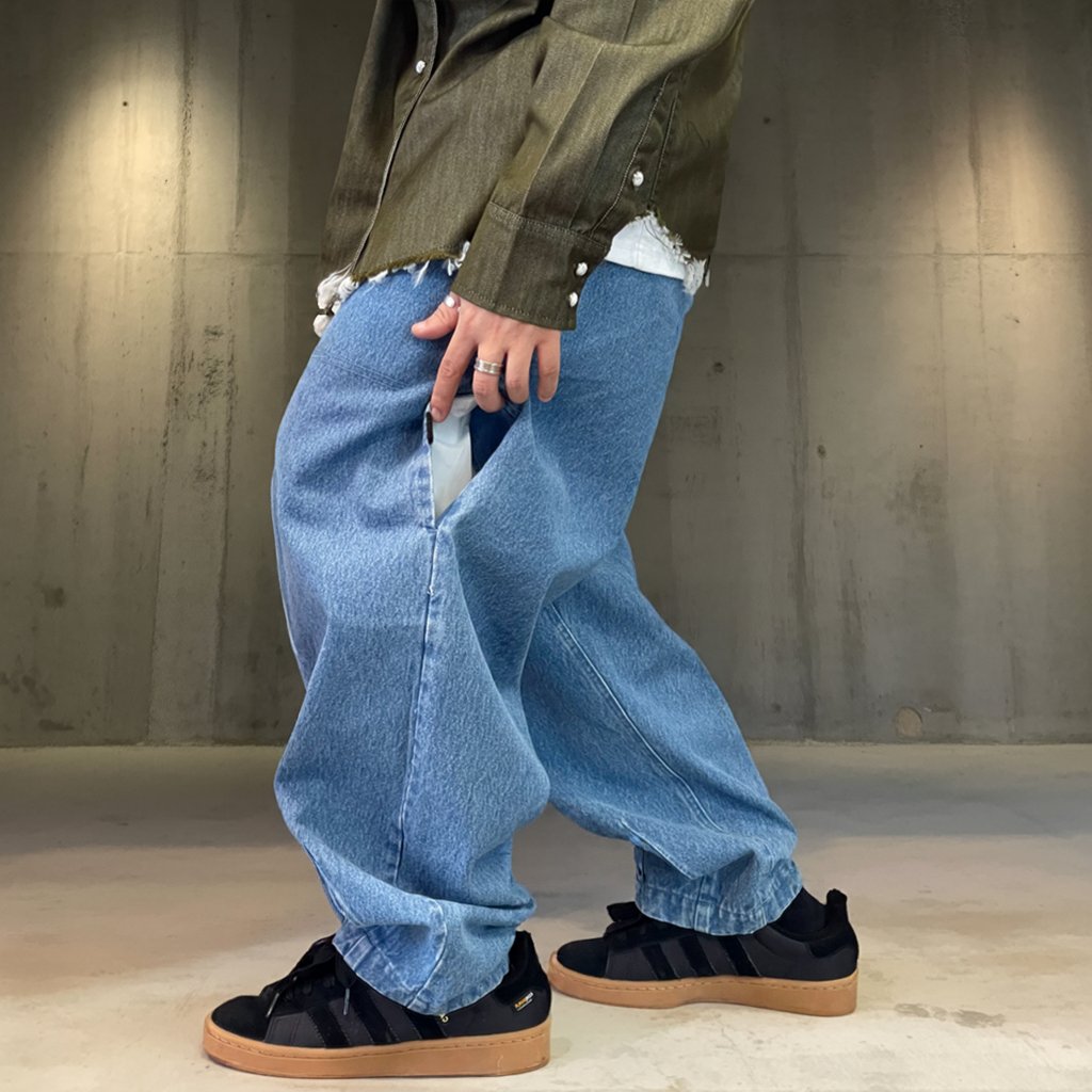 リラックスワイドシルエットデニムパンツ K0726